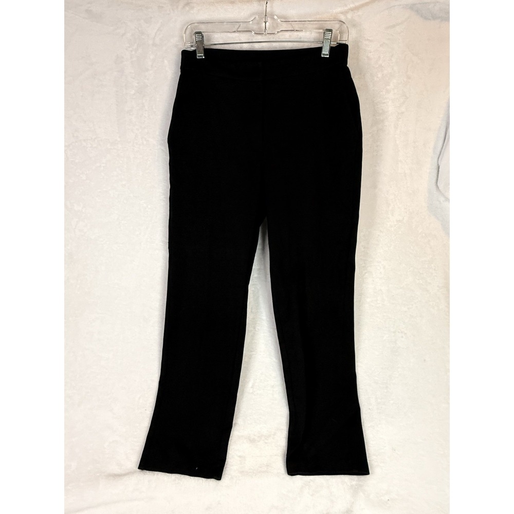 Eileen Fisher Black Pull On Pants S Ankle Stretch Minimalist Career Core Capsule
